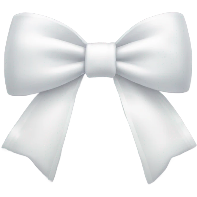 White bow emoji