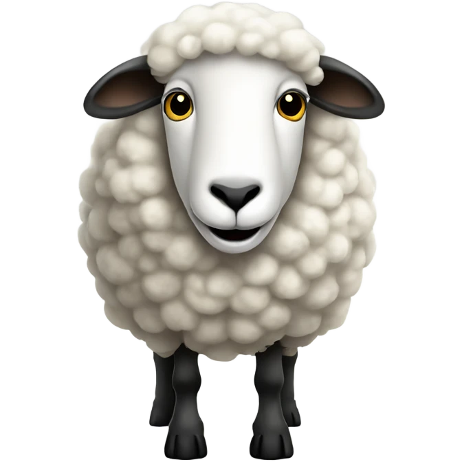 a sheep with a dollar sign emoji