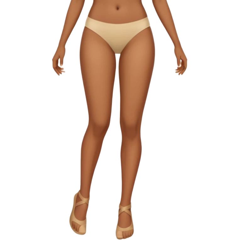 woman with legs spread bottomless emoji