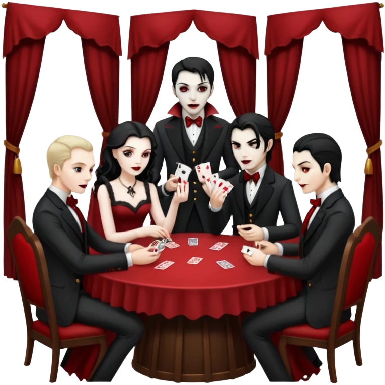 vampires playing games emoji