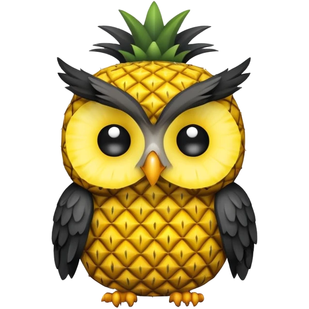 🍍💛🖤🦉 emoji