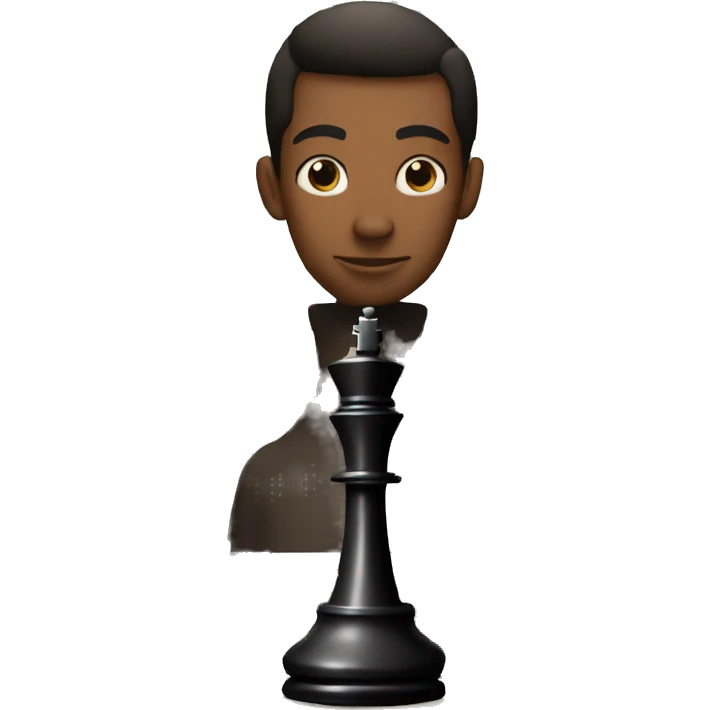 My face playing chess emoji