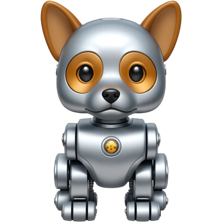 Mini Robots Dog, front view emoji