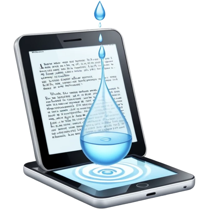 E reader in acqua  emoji
