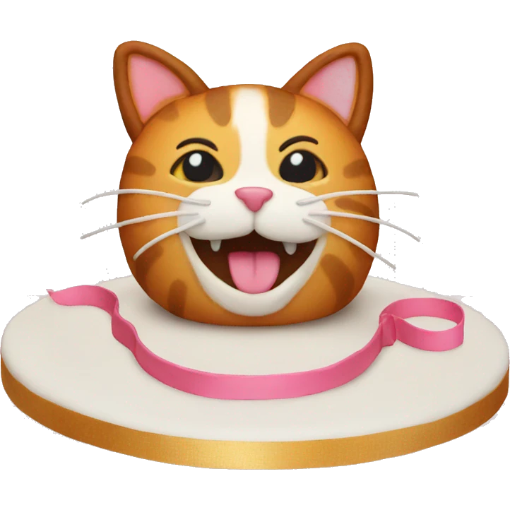 Cat cake emoji