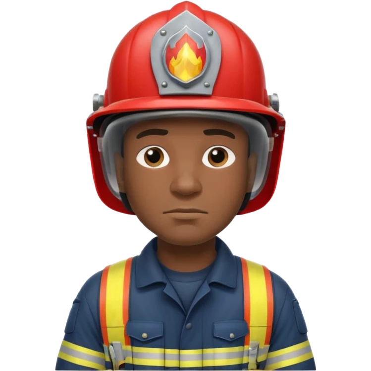 Black fireman emoji