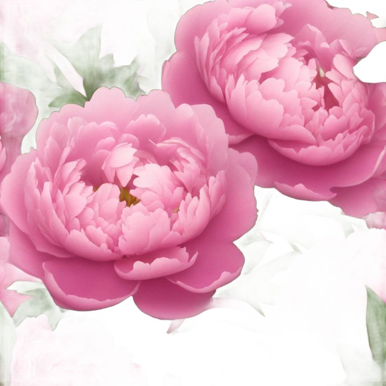 Pink peonies bouquet  emoji