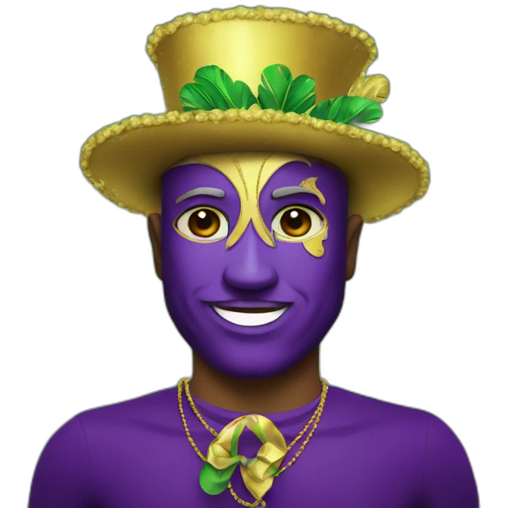 Mardi gras emoji  emoji