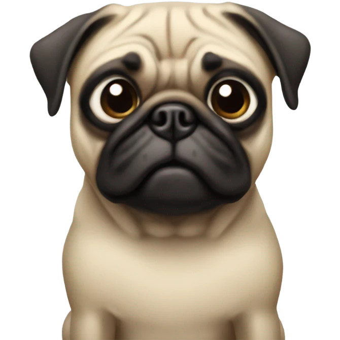 Pug spiderman emoji