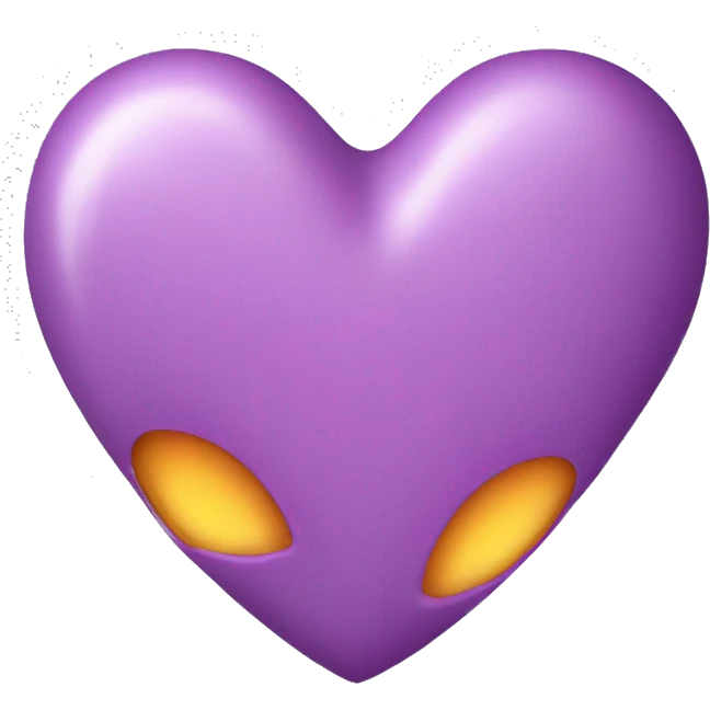 Light purple hearth double emoji