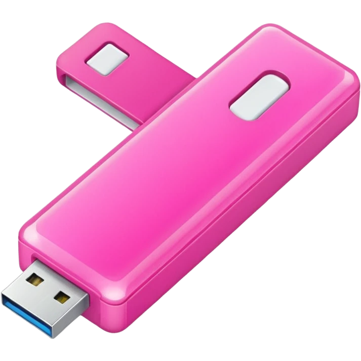 pink falshdrive emoji