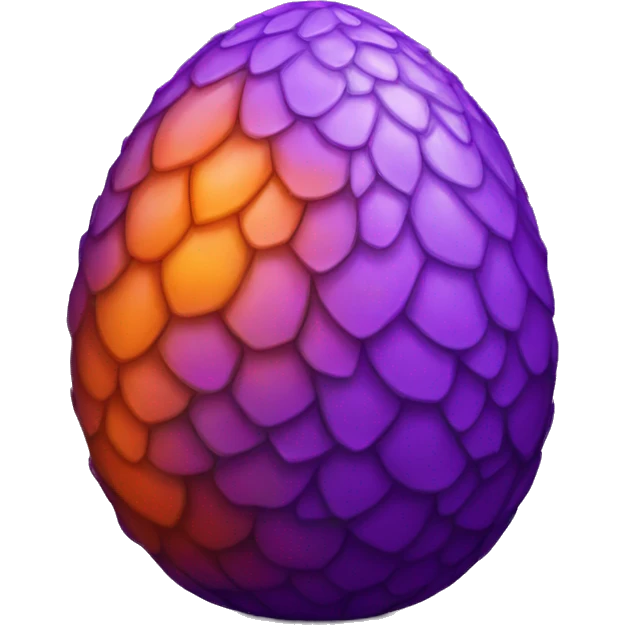 purple and orange dragon egg emoji