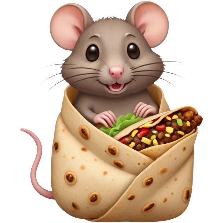 rat eating chipotle  emoji