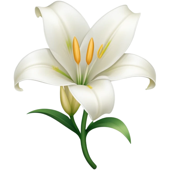 Easter lily flower emoji