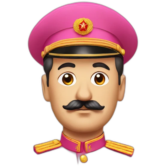 stalin in pink emoji