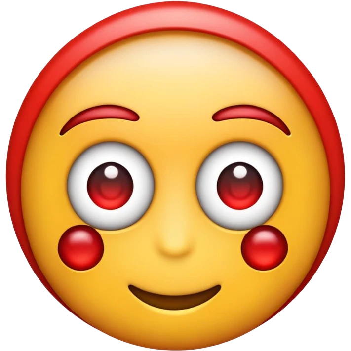 Emoji con ojos rojos emoji