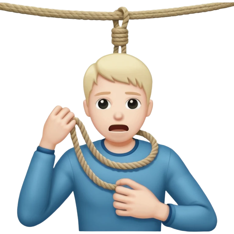 Hanging Rope Suicide Choked Human emoji