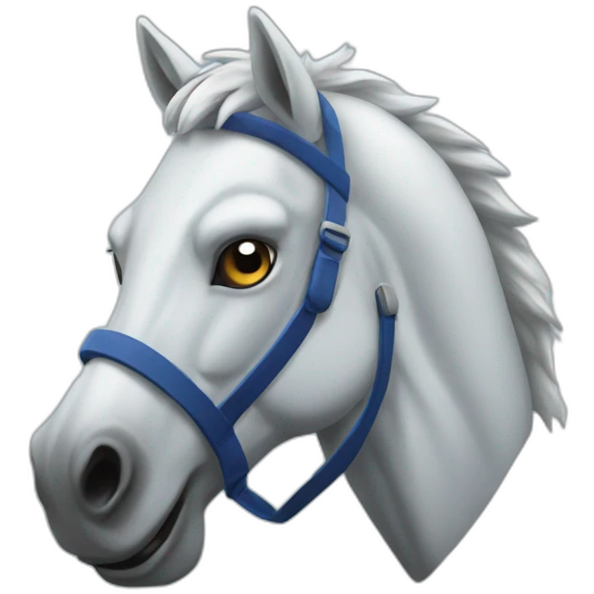 Ice hockey horse emoji
