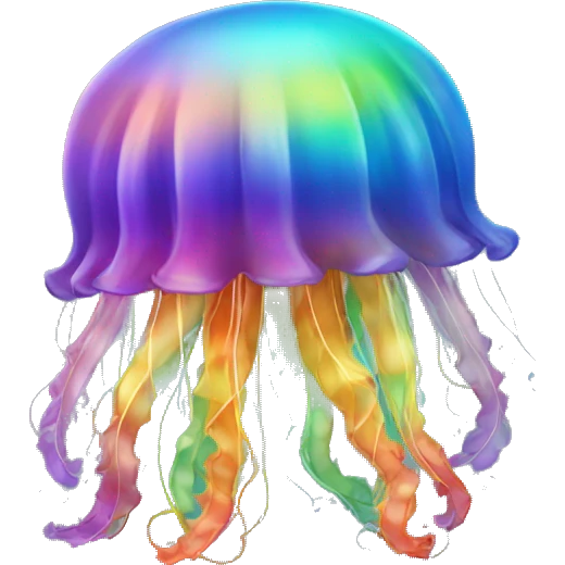 Rainbow jellyfish emoji