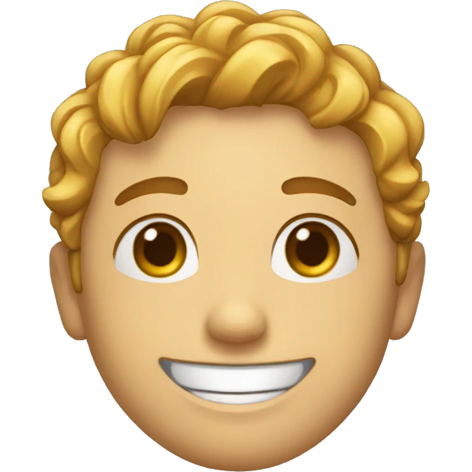 Com um sorriso no rosto  emoji