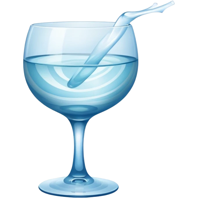 1 Baijiu cup, glass texture, light blue wine emoji