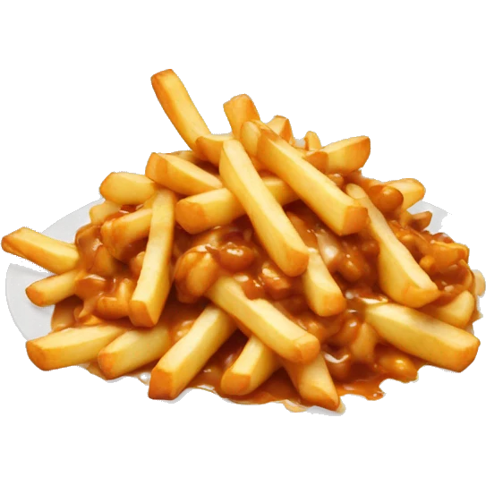 Poutine qui court emoji