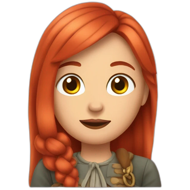 Bertille-rousse-heart emoji