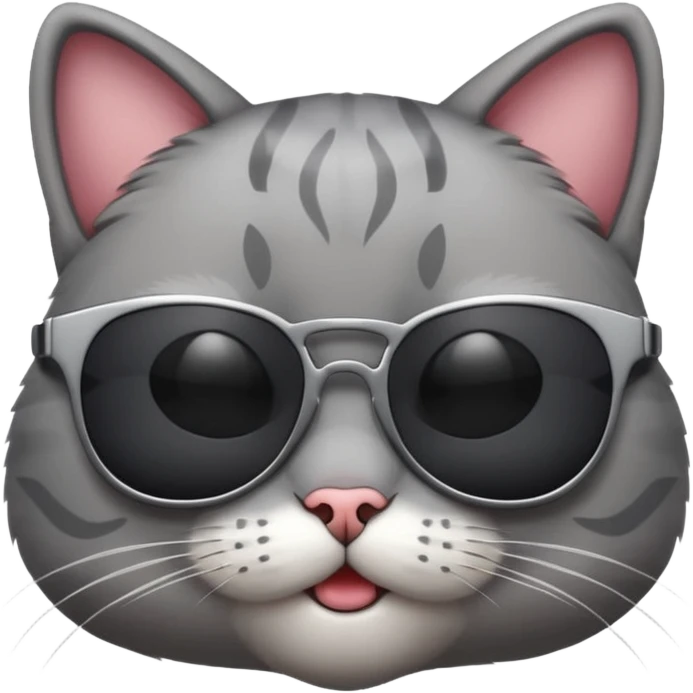 Cat wearing sunglasses emoji