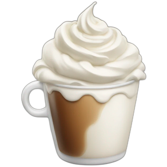 coffee with whipped cream  emoji