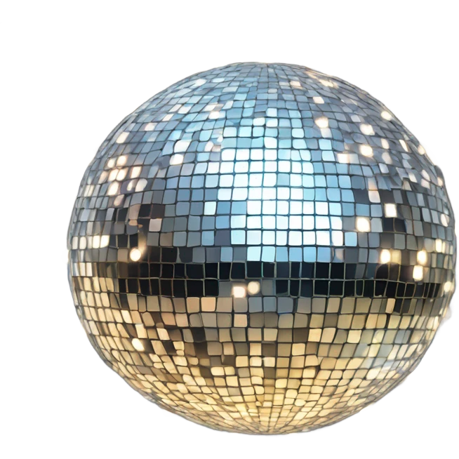 Mirrorball sparkling emoji