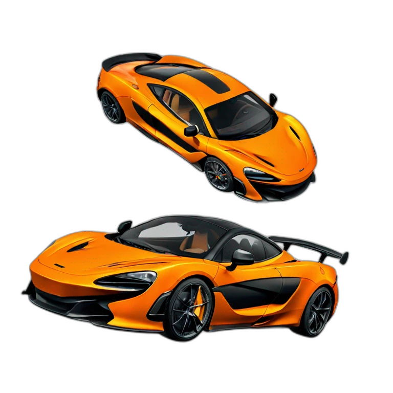 McLaren 765 LT orange emoji