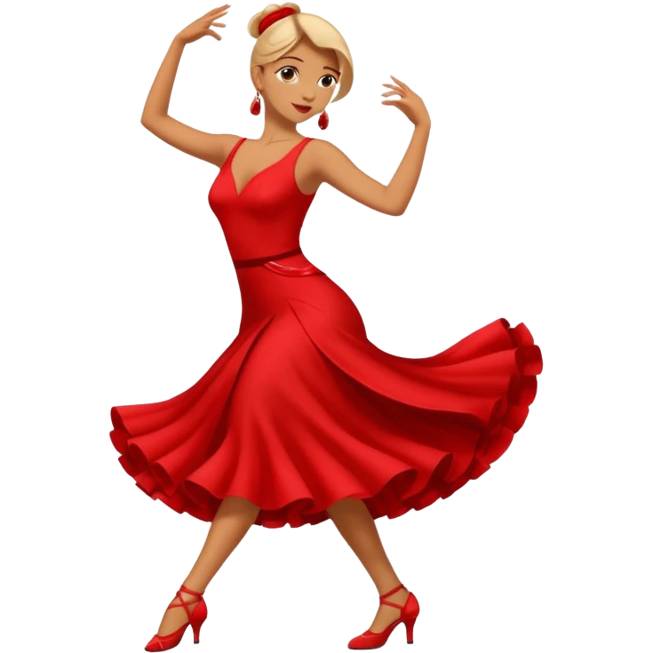 tango dancing woman emoji profile photo emoji