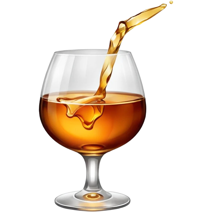 бокал коньяка emoji