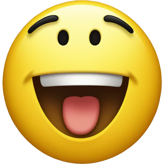Excited yellow emoji emoji