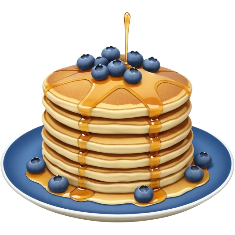 Blueberry pancakes emoji