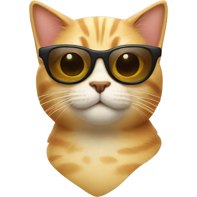 Cat with sunglasses emoji