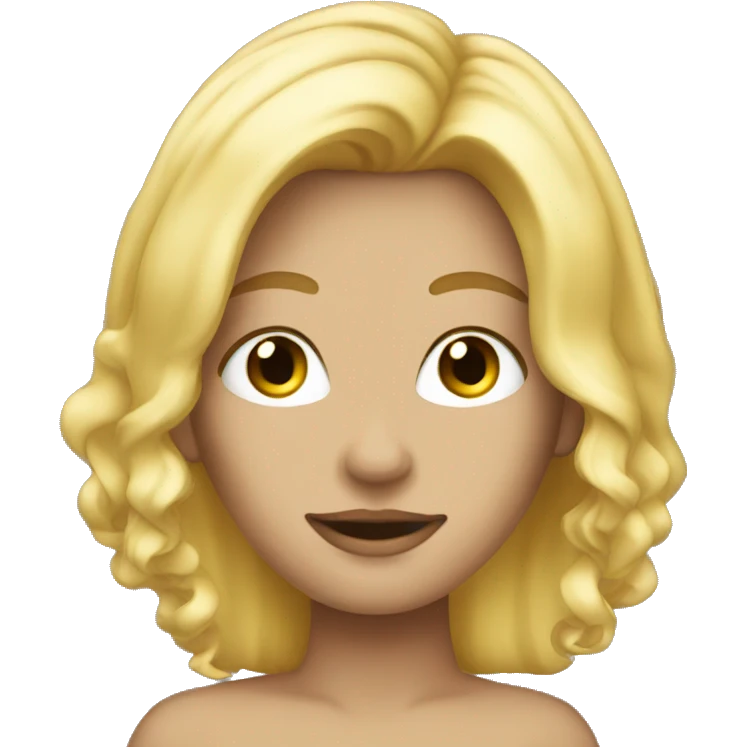 blond hair emoji