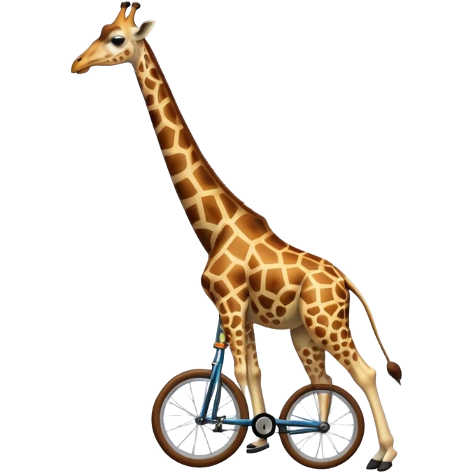 giraffe on a unicycle emoji