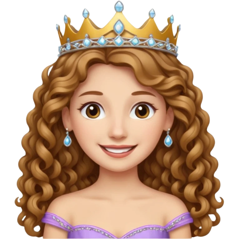 👩🏼‍🦱👸 emoji