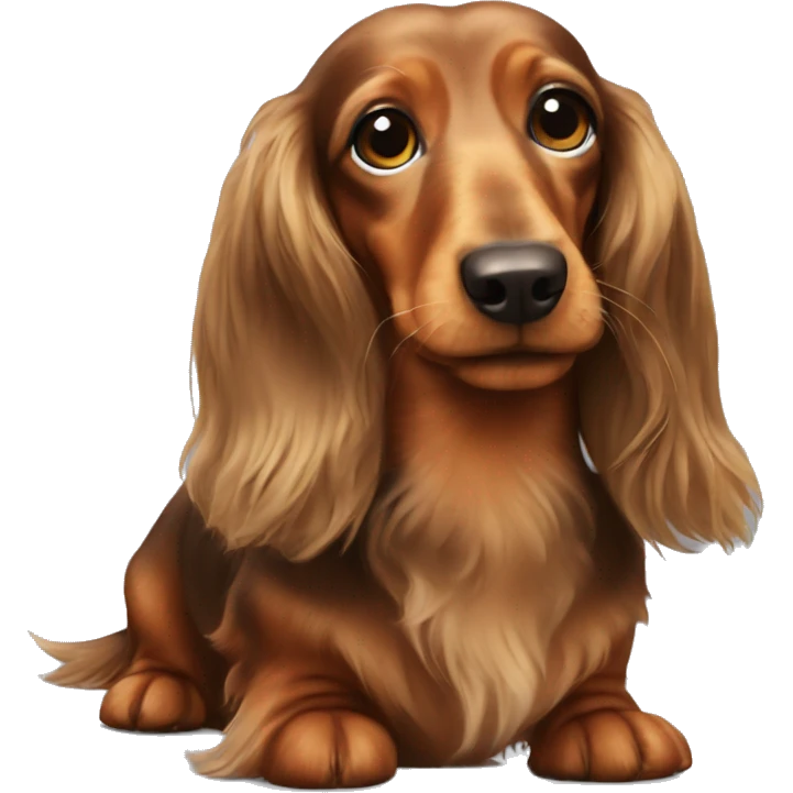 longhaired dachshund emoji