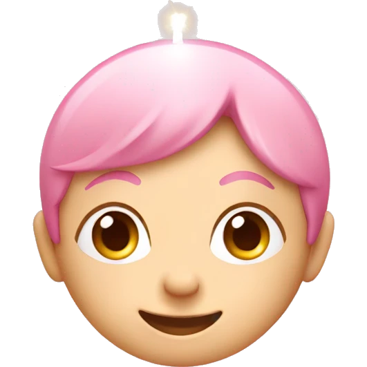 happy birthday light pink sign emoji