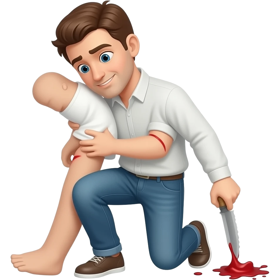 A man killing himself emoji