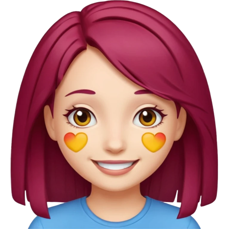 Maroon hair girl emojis emoji