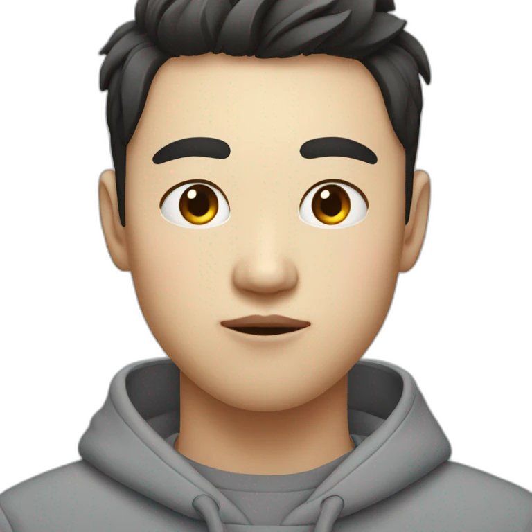 korean guy puffing out the cheeks emoji