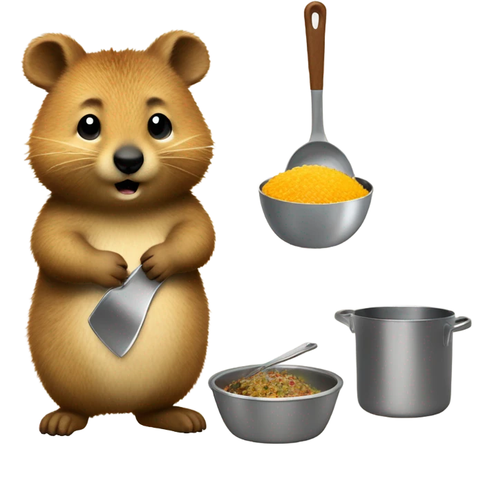 Quokka cooking food  emoji