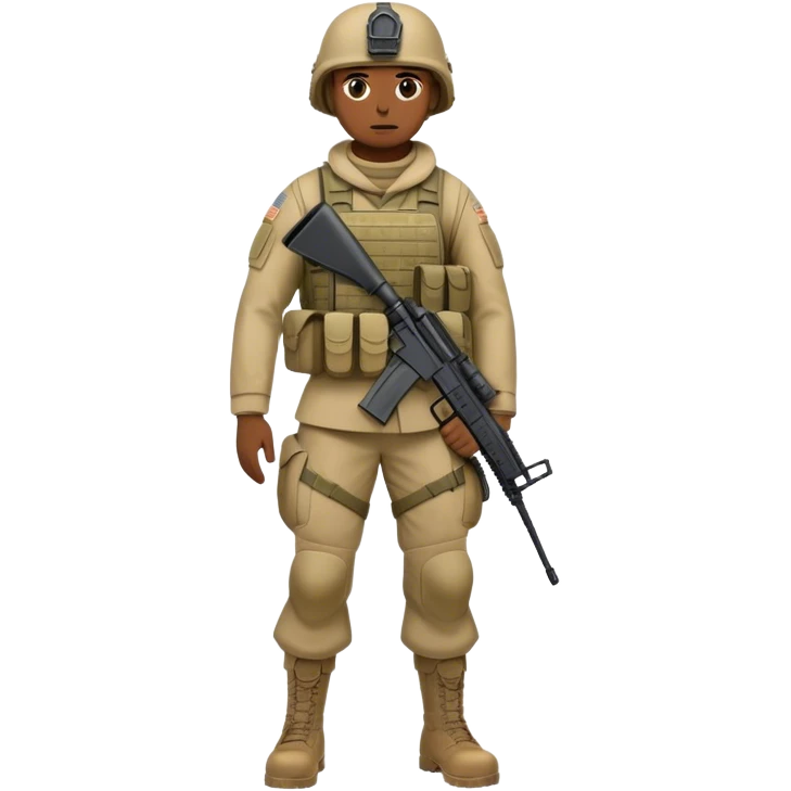 photorealistic American soldiers in full height emoji