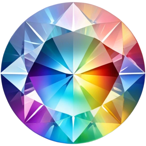 Cinematic Realistic Diamond Emoji, Brilliant and sparkling, with perfectly cut facets reflecting light in dazzling rainbows, resting upon a soft velvet background. The sharp, clean edges reflect light in every direction, creating a mesmerizing shine. Soft glowing outline, capturing the essence of timeless luxury and radiant beauty in a single, flawless diamond! emoji