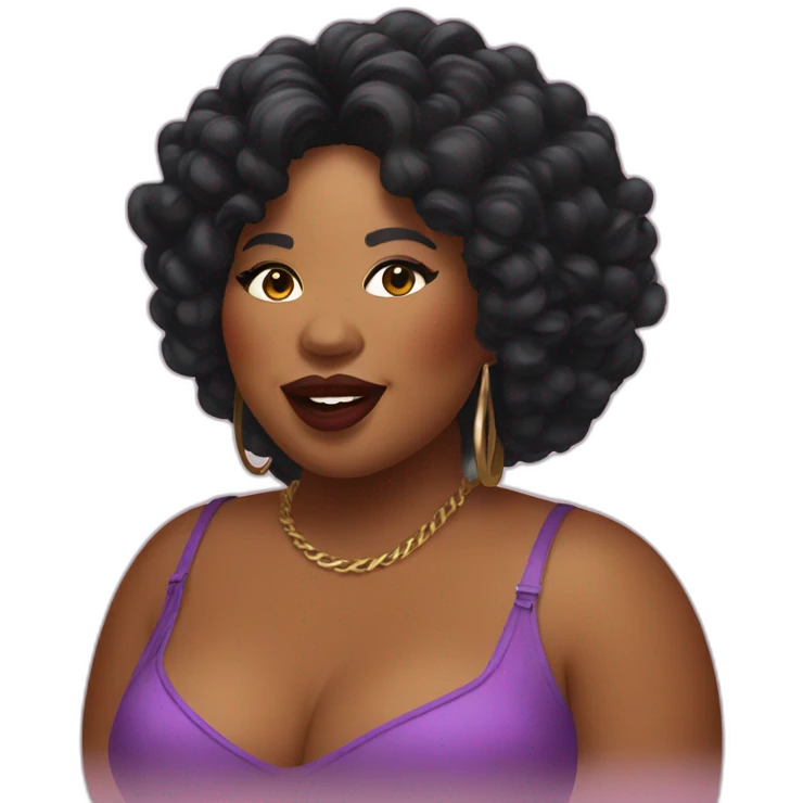The singer Lizzo emoji
