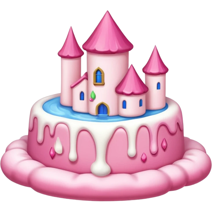 pink melting candy marshmallow renaissance landscape emoji