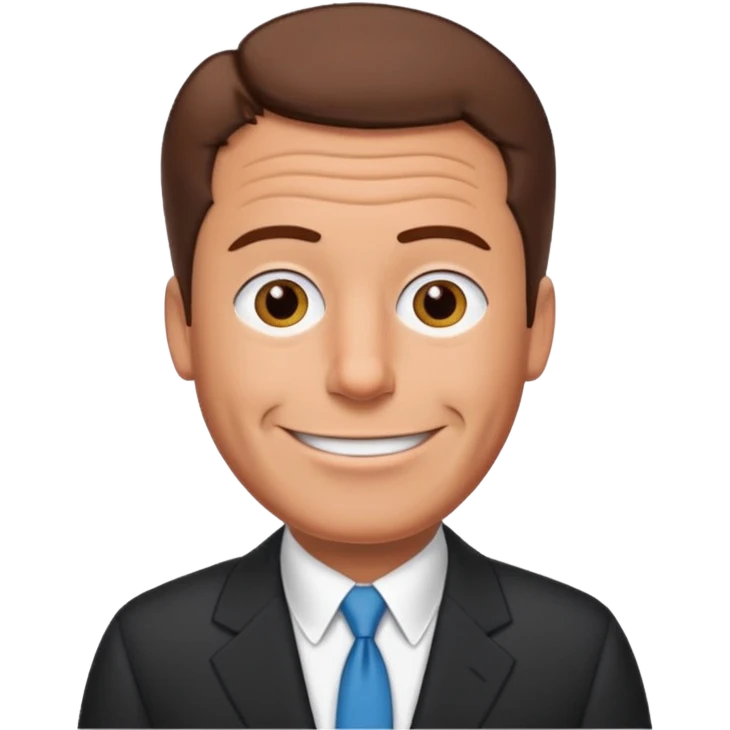 Create an emoji of Epstein waving to the camera in Family Guy style but make it especially like Epstein and not like all old guys emoji